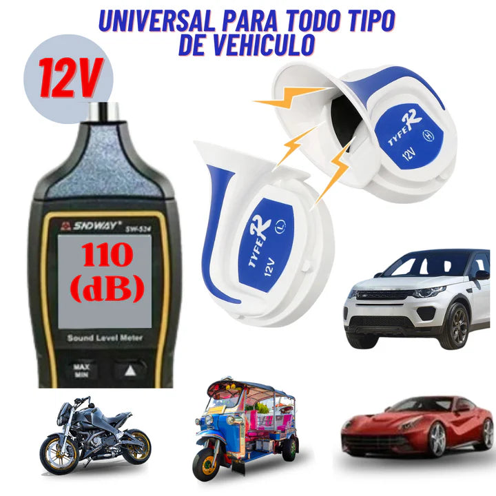 KIT X 2 DE BOCINAS ECO-MULTISONIDOS de 12V