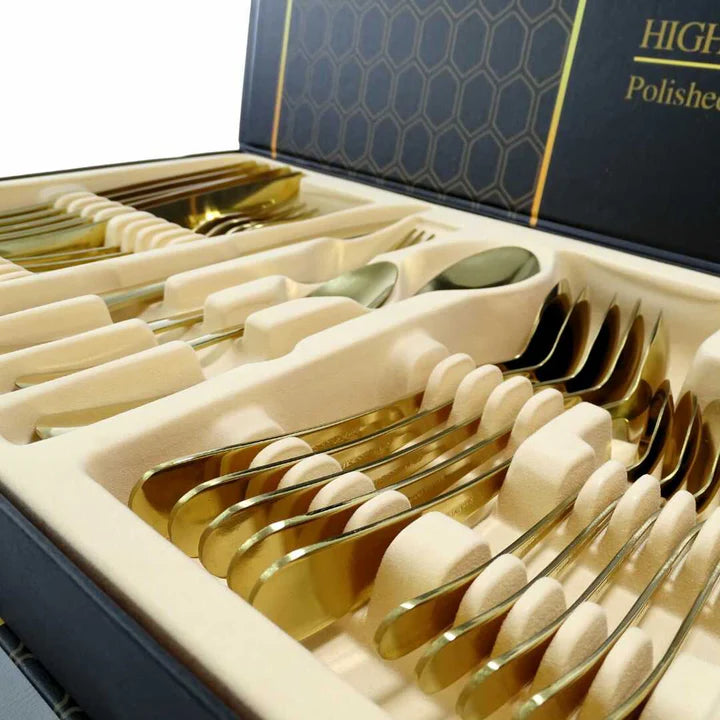 Juego De Cubiertos Set 24 Piezas Acero Inoxidable