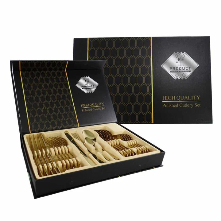 Juego De Cubiertos Set 24 Piezas Acero Inoxidable