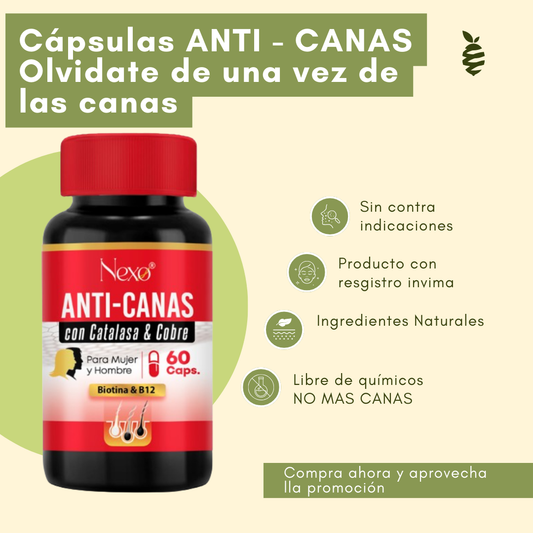 Capsulas eliminador de canas NEXO ANTI CANAS