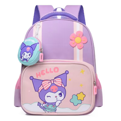 Mochila para niños Kuromi dibujos animados