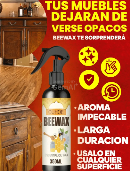 Spray de cera de abeja natural