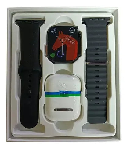 RELOJ INTELIGENTE + AUDIFONOS